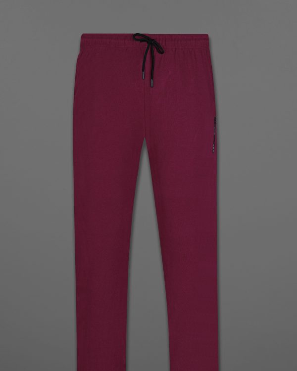 Bordeaux Maroon Premium Cotton Lounge Pants Online Sale - Image 4