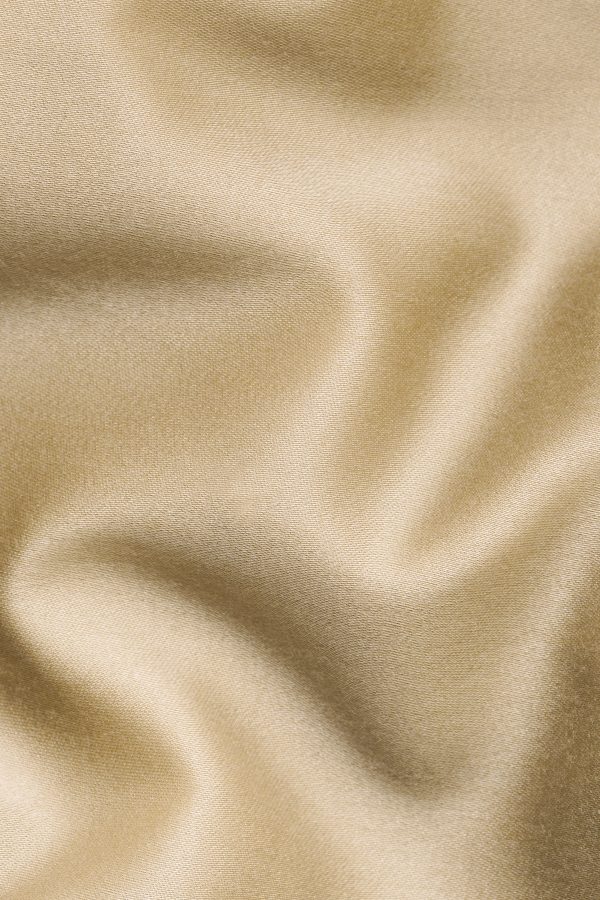 Hazelnut Cream Subtle Sheen with Black Lapel Single Breasted Women s Blazer Online - Image 3