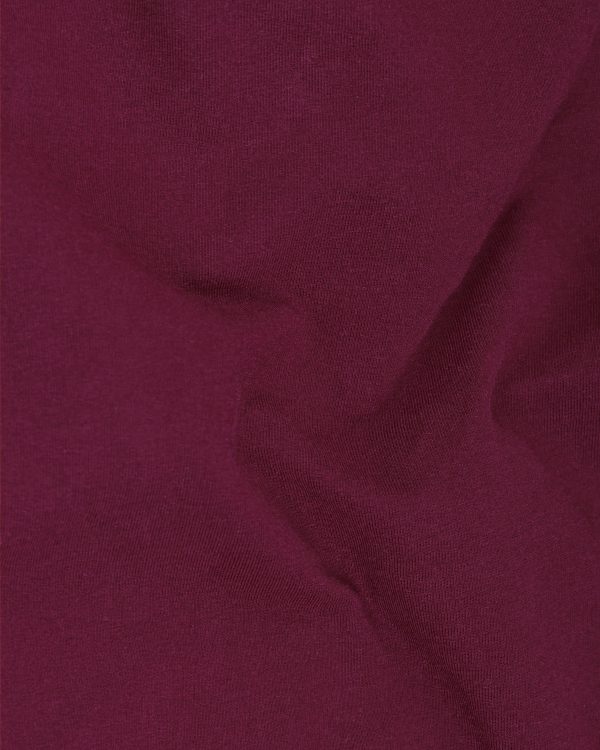 Bordeaux Maroon Premium Cotton Lounge Pants Online Sale - Image 3